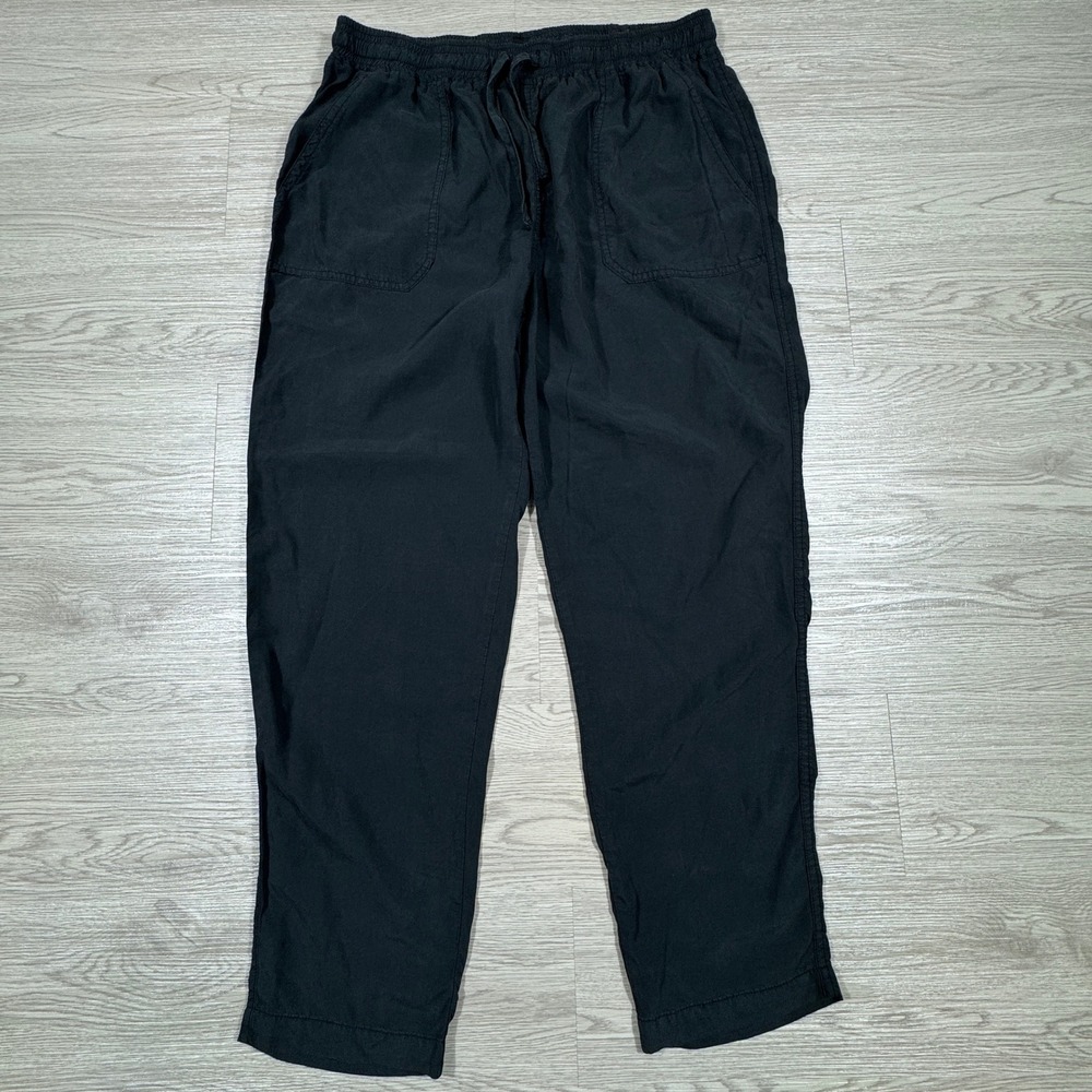 Thread & Supply Women's Pants Tencel Lyocell Joggers Vintage Black Large Pockets